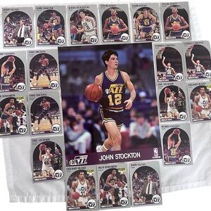 Utah Jazz NBA Karl Malone trading cards 1989-1990 (20 cards)